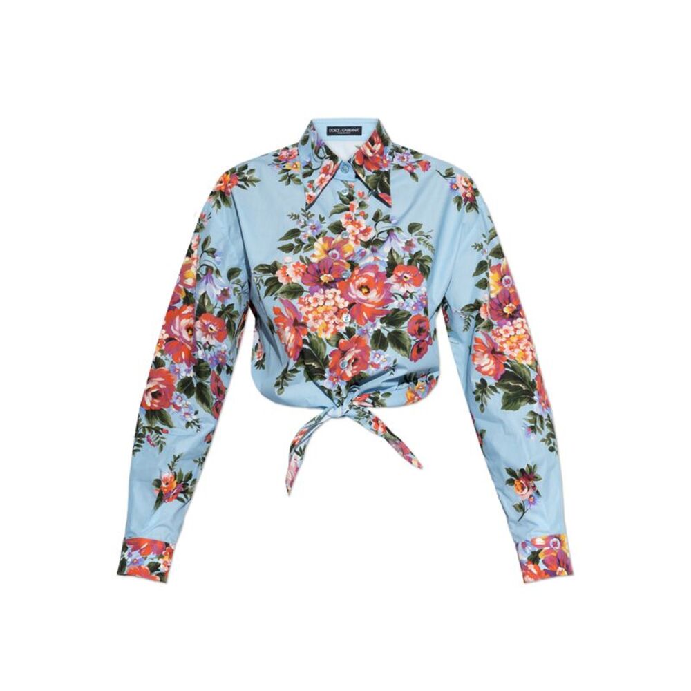 Shirt with floral motif